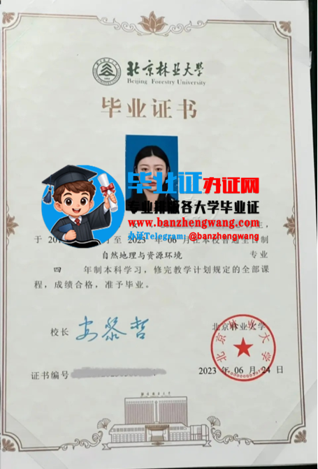 办北京林业大学本科毕业证,北京林业大学毕业证样本